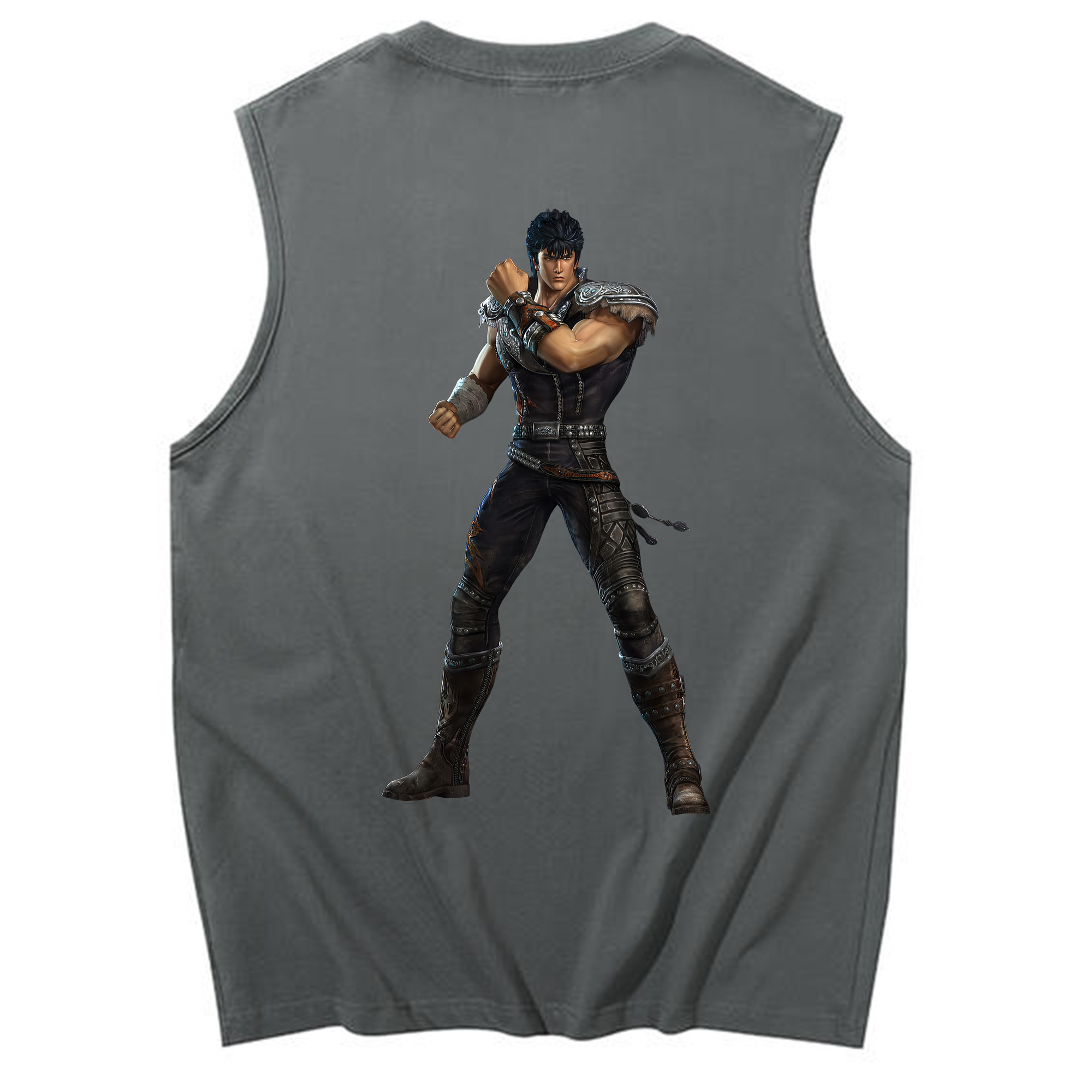 （画像用） 北斗の拳 Fist of the North Star コットン100％タンクトップ（背面プリント）